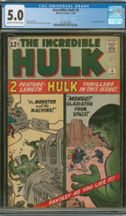Incredible Hulk #4 5.0 CGC