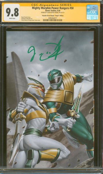 Mighty Morphin Power Rangers #50 9.8 CGC Signed Jason David Frank