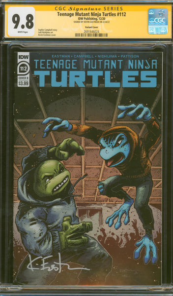Teenage Mutant Ninja Turtles #112 9.8 CGC Signed Kevin Eastman Variant Cover