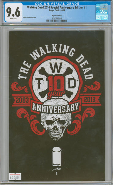Walking Dead 2014 Special Anniversary Edition #1 9.6 CGC
