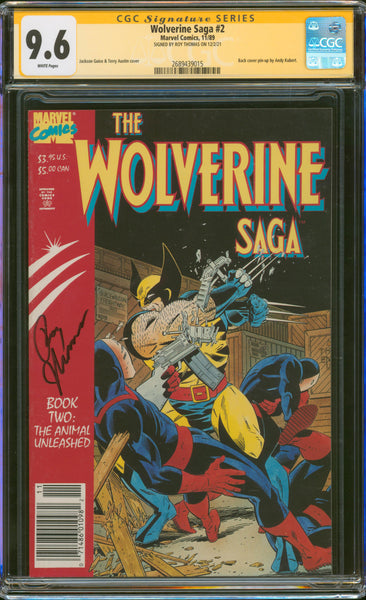 Wolverine Saga #2 9.6 CGC Signed Roy Thomas
