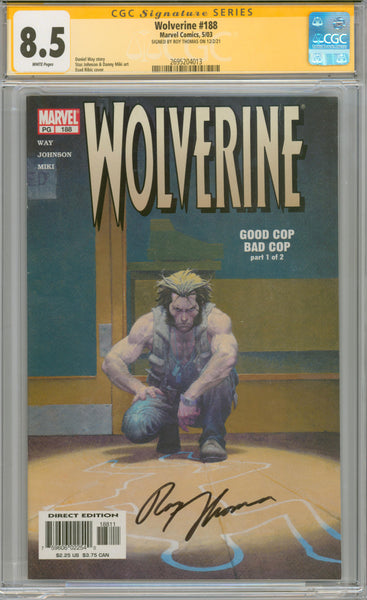 Wolverine #188 8.5 CGC Signed by Roy Thomas
