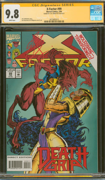 X-Factor #99 9.8 CGC Signed by J.M. DeMatteis