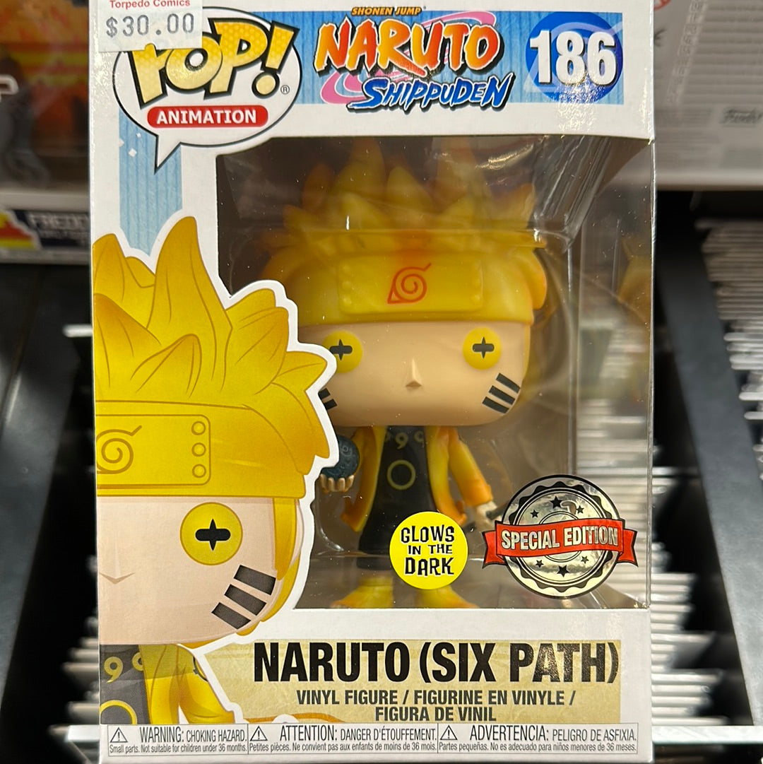 Funko PoP! Animation Naruto Shippuden Naruto (Six Path) #186 (Funko Special  Edition)