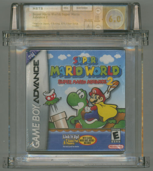 Super Mario World 2 GBA 6.0 (WATA Certified) Sealed w/ "A" Seal Rating